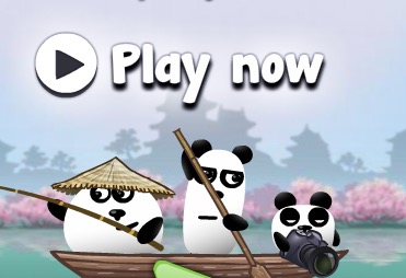 Гра 3 панди в Японії