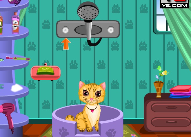 Гра Мій маленький кіт Том у ванні
