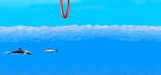 Гра Дельфін плаває серед риб