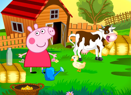 Гра Канікули свинки Пеппы у бабусі в селі