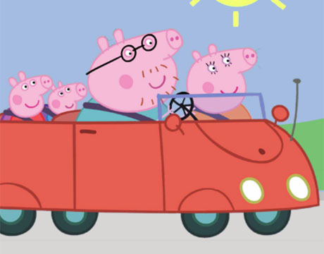 Гра Автомобільну подорож свинки Пеппы
