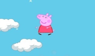 Гра Свинка Пеппа стрибає по хмарах