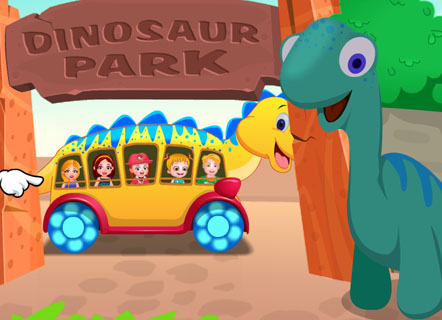 Гра Мала Хейзел в парку з динозаврами