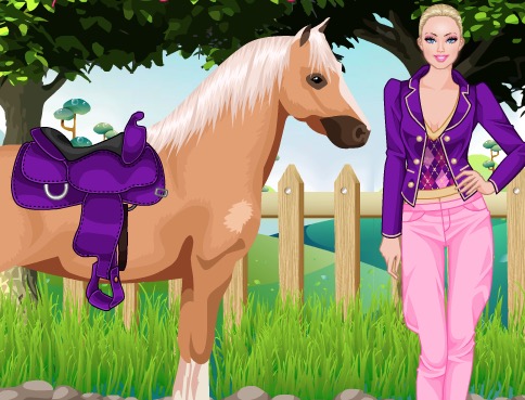 Гра Барбі на конях для дівчаток - грати онлайн безкоштовно