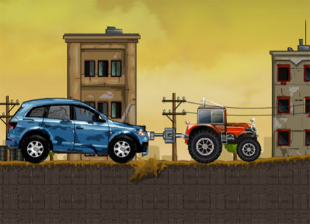 Гра Трактор рятує машини