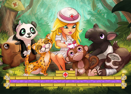 Гра Лікувати тварин: лікарня в джунглях