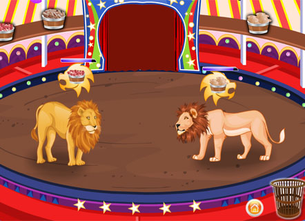 Гра Догляд за цирковими левами