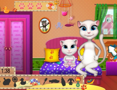 Гра Говорить Анжела кішка - грати онлайн безкоштовно
