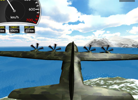 Гра Симулятор тренування польотів на літаку 3д