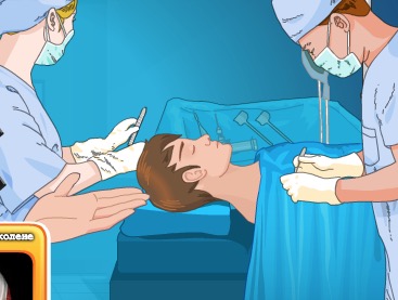 Гра Віртуальна хірургія: операція на вусі - грати онлайн безкоштовно російською мовою